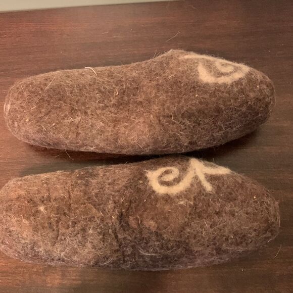 Handmade felt slippers from merino wool size 6  new - Picture 5 of 6